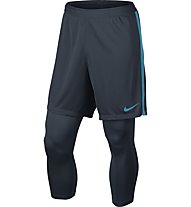 Nike Nike Neymar Dry Squad 2-in-1 - pantalone 3/4 calcio, Blue