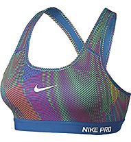 Nike Pro Classic Padded Frequency reggiseno, Multicolor