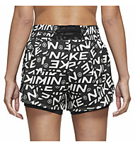 Nike One Dri-FIT W Mid Rise 3 - pantaloni fitness - donna, Black/White