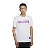 Nike Paris Saint-Germain Wordmark - T-Shirt basket - uomo, White