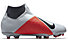Nike Phantom Vision Academy Junior Dynamic Fit MG - Fußballschuh Multiground - Kinder, Light Grey/Red