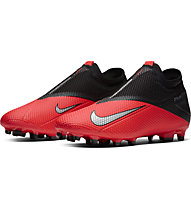 Nike Phantom VSN 2 Academy DF FG/MG - scarpe da calcio per terreni compatti, Red/Black