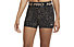 Nike Pro Dri-FIT W 3" Printed - pantaloni fitness - donna, Black