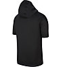 Nike Pro Men's Short-Sleeve 1/4-Zip - felpa con cappuccio - uomo, Black