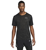 Nike Run Division Rise 365 - Laufshirt - Herren, Black