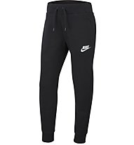 Nike Sportswear - pantaloni lunghi fitness - ragazza, Black/White