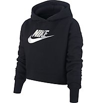 Nike Sportswear Big - felpa con cappuccio - bambina, Black