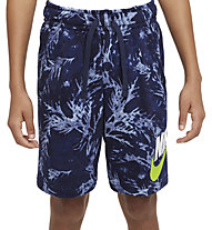 Nike Sportswear Big Kids' (Boys') Printed French Terry - pantaloni corti - bambino, Blue
