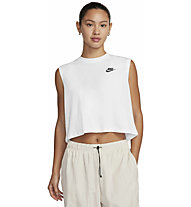 Nike Sportswear Club Cropped W - top - donna, White