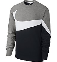 Nike Sportswear Crew - Sweatshirt - Herren, Grey/White/Black