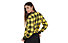 Nike Sportswear Women's Printed Fleece Crew - Pullover - Damen, Black/Yellow