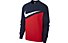 Nike Sportswear Swoosh French Terry Crew - maglia maniche lunghe -  uomo, Blue/Red