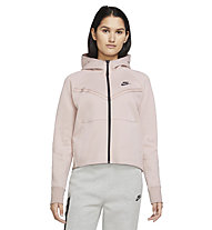 Nike Sportswear Tech Fleece Windrun - felpa con cappuccio - donna, Pink
