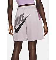 Nike Sportswear W High-Rise Fleece - pantaloni corti fitness - donna, Pink