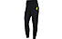 Nike W's 7/8 Fleece - Fitnesshosen lang - Damen, Black/Fluo