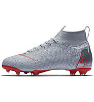Nike Superfly 6 Elite Junior FG - scarpe da calcio terreni compatti - bambino, Grey/Orange