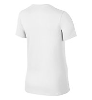 Nike Swoosh Logo T-Shirt donna, White/White/Black
