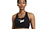 Nike Swoosh W's Logo Medium-Support - Sports-BH - Damen, Black/White