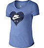 Nike Tri Blend Sneaker Love Shirt Mädchen, Chalk Blue