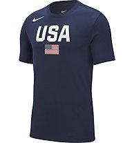 Nike USAB Nike Dri-FIT - T-shirt basket - uomo, Dark Blue
