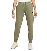 Nike W Essntl Reg Flc Mr - pantaloni fitness - donna, Green