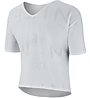 Nike Air Short-Sleeve Running Top - T-shirt running - donna, White