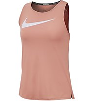 Nike Swoosh Running Top - Laufunterhemd - Damen, Rose