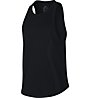 Nike Woven Cut In Knit - top fitness - donna, Black