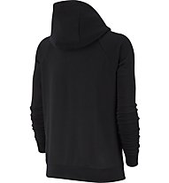 Nike Sportswear Essential Fleece - felpa con cappuccio - donna, Black