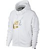 Nike Sportswear Rally Hoodie Metallic - giacca con cappuccio - donna, White