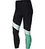 Nike W Training Crops 3/4 - pantaloni fitness - donna, Black/Light Blue