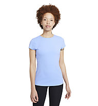 Nike Yoga Luxe Short Sleeve - T-shirt - donna , Blue