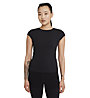 Nike  Yoga Luxe Short Sleeve - t-shirt fitness - donna, Black