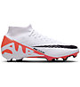 Nike Zoom Mercurial Superfly 9 Academy MG - scarpe da calcio multisuperfici - uomo, White/Orange/Black