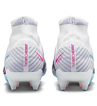 Nike Zoom Mercurial Superfly 9 Elite SG-Pro - Fußballschuhe für weicher Boden - Herren, White/Blue