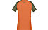 Norrona Fjora Equaliser Lightweight - T-Shirt Bergsport - Damen, Dark Orange/Green