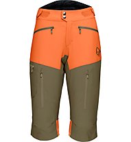 Norrona Fjora Flex 1 - kurze Wander- und Trekkinghose - Damen, Dark Orange/Green
