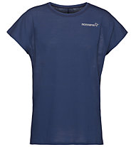 Norrona Bitihorn wool (W) - T-shirt - donna, Blue