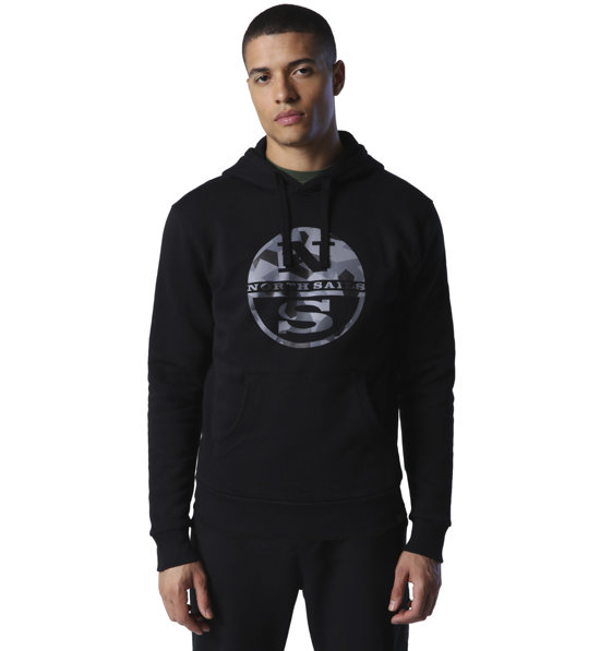 North Sails Hoodie Sweatshirt W/Graphic felpa con cappuccio