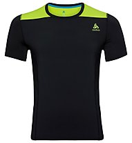 Odlo Ceramicool - T-shirt fitness - uomo, Black/Green