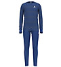 Odlo Set Long Active Warm Eco - set intimo - bambino , Blue