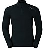 Odlo Warm Shirt L/S Turtle Neck Zip - maglia funzionale manica lunga - uomo, Black