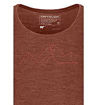 Ortovox 150 Cool Mountain Face TS W's - maglietta tecnica - donna, Brown