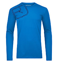 Ortovox 185 Equipment Logo - maglia a manica lunga trekking - uomo, Blue