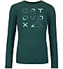 Ortovox 185 Merino Brand Outline W - maglietta tecnica - donna, Green