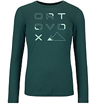 Ortovox 185 Merino Brand Outline W - Funktionsshirt - Damen, Green