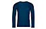 Ortovox 185 Merino Logo Spray LS - maglia manica lunga - uomo, Dark Blue
