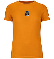 Ortovox 185 Merino Square TS W - T-Shirt - Damen, Orange