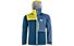 Ortovox 3L Ortler - giacca hardshell - uomo, Blue/Light Blue/Yellow