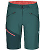 Ortovox Brenta - pantaloni corti arrampicata - donna, Green/Red